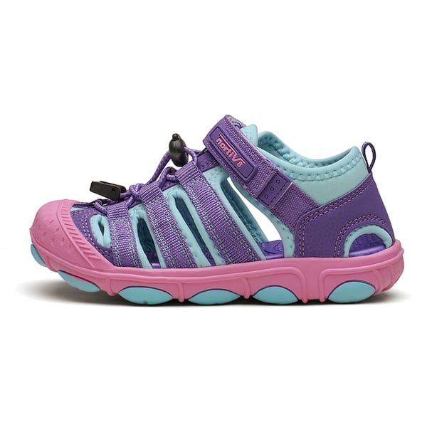 Kids Closed Toe Athletic Outdoor Sandals - PURPLE BLUE - 1